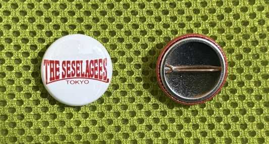 発掘アイテム【缶バッジ】ミニ2個セットTHE SESELAGEESロゴ&OiーNARISAN RECORDロゴ