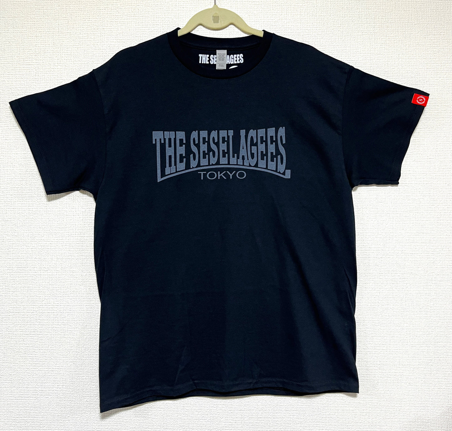 【Tシャツ】復刻版 THE SESELAGEESロゴ・黒 Mサイズのみ
