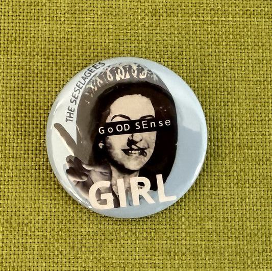 NEWアイテム【缶バッジ】G.S GIRL・水色 　※8/8～発送