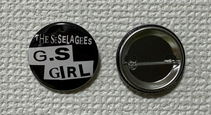 NEWアイテム【缶バッジ】G.S GIRL・黒 　※8/8～発送