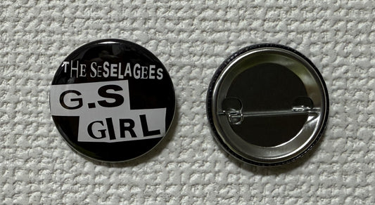 NEWアイテム【缶バッジ】G.S GIRL・黒 　※8/8～発送