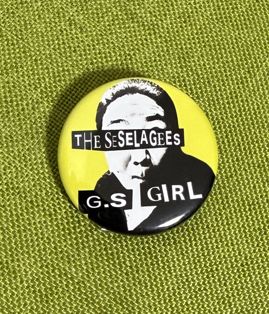 NEWアイテム【缶バッジ】G.S GIRLジャケデザイン・黄色　※8/8～発送　