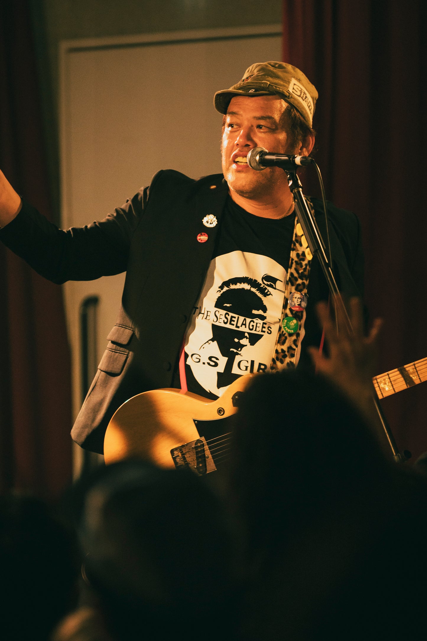 【Tシャツ】G.S GIRL Tシャツ　ボディ黒 (5.6オンスＴシャツ)